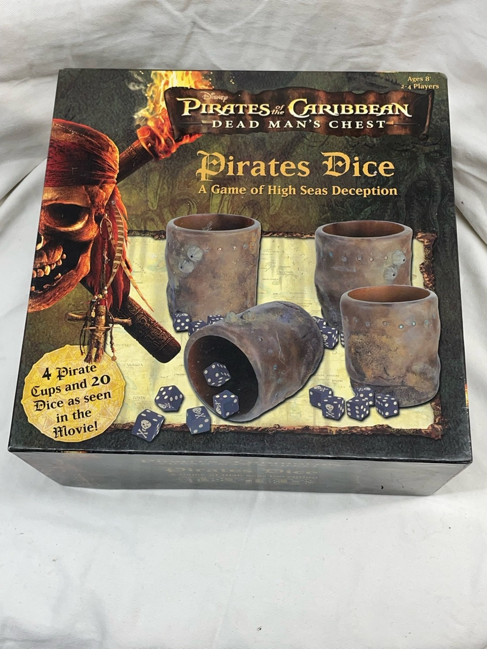 Disney vintage 2006 Pirates of the Caribbean Pirates Dice Game-Dead Man’s Chest